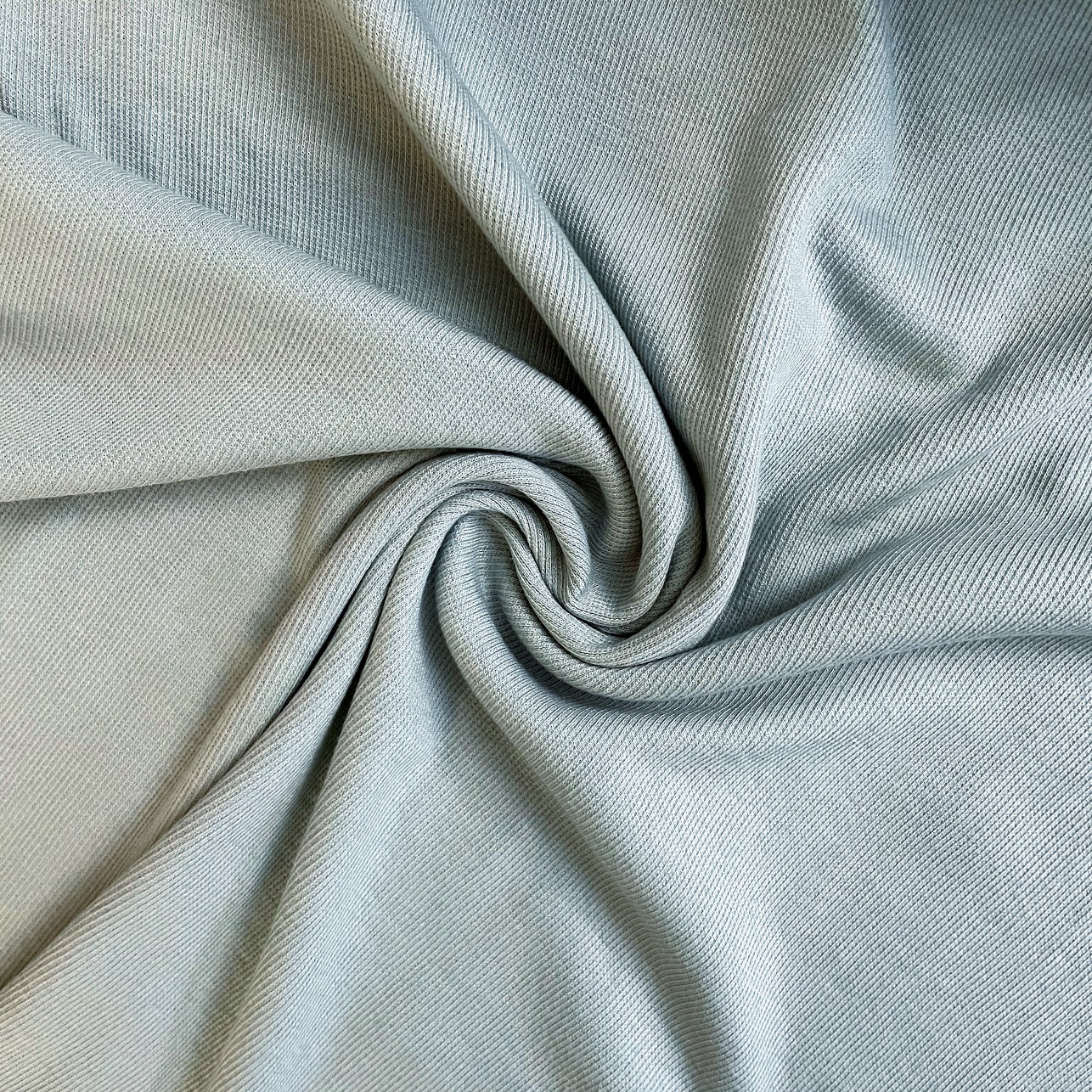 TENCEL Lyocell Organic Cotton 2x2 Ribbed Knit Green Mist Riverside tencel-lyocell-organic-cotton-2x2-ribbed-knit-green-mist-riverside