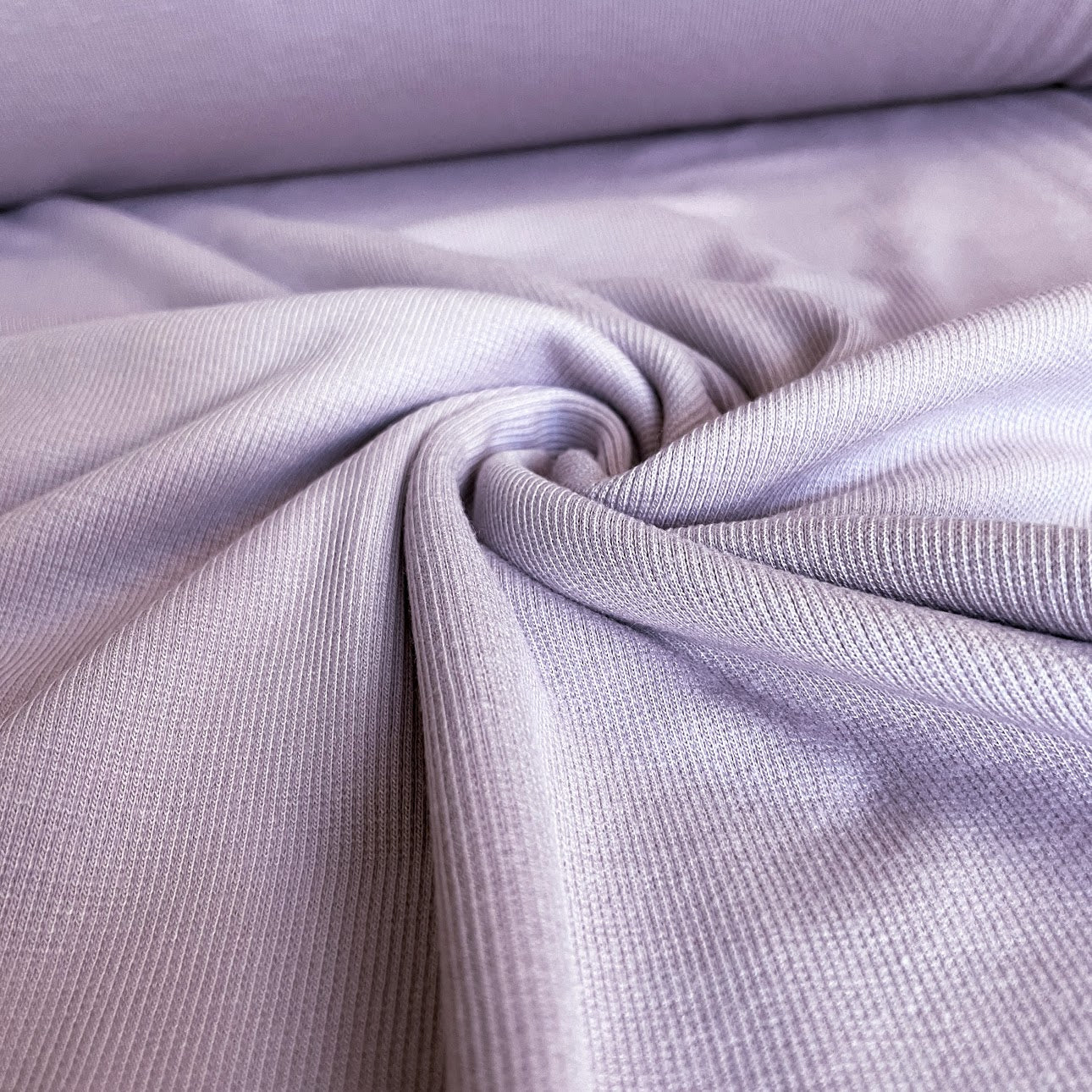 Bamboo Cotton Rib 2x2 - Lavender - Ribbed Knit