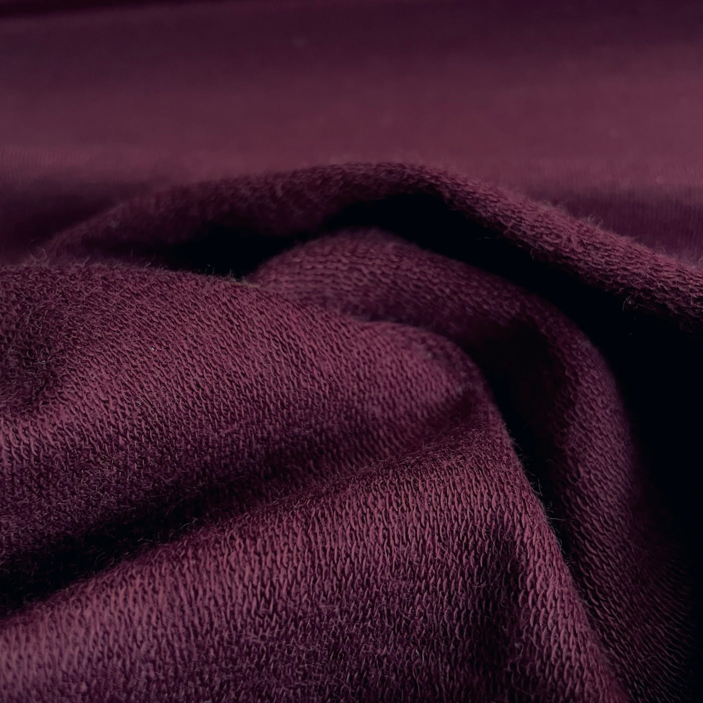 60" Remnant - TENCEL™ Lyocell Organic Cotton French Terry - Merlot