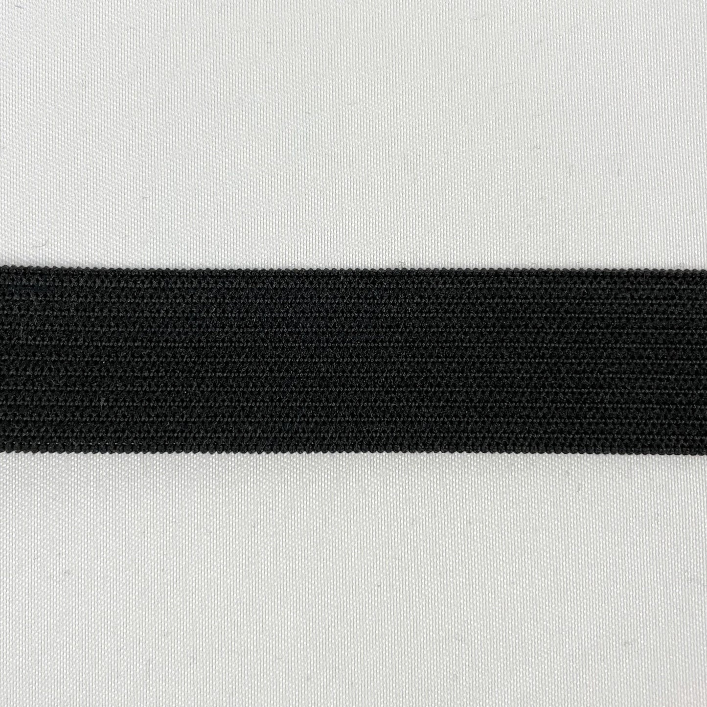 19mm (3/4") Soft Pre-Shrunk Knitted Elastic - Black