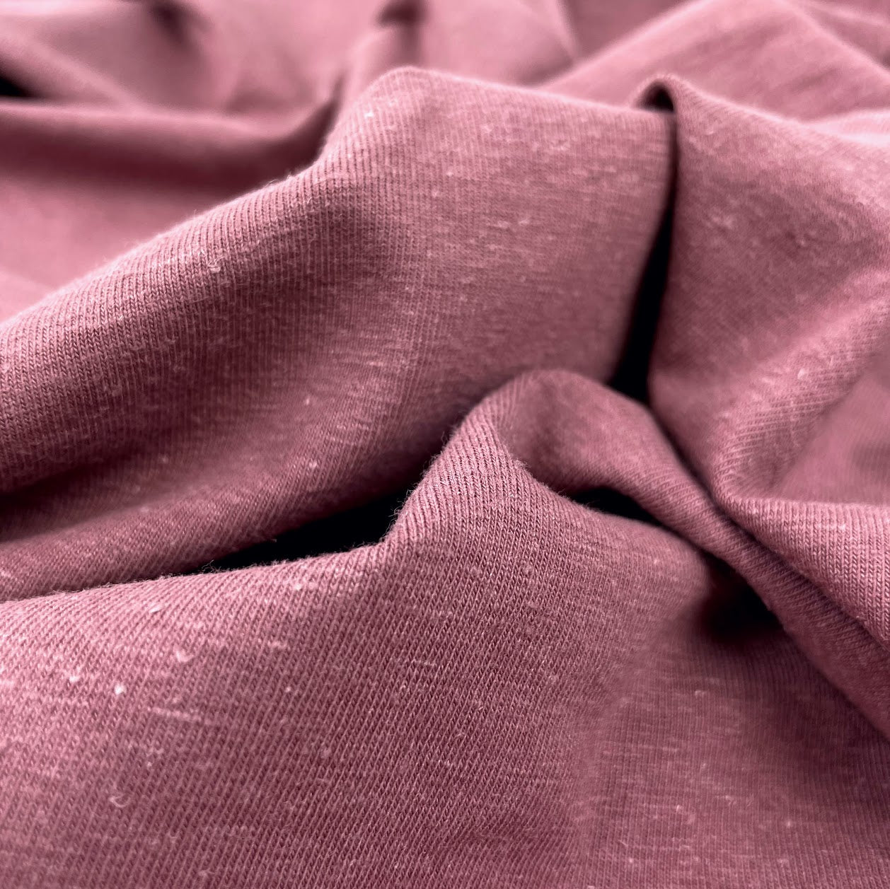 Hemp Organic Cotton Spandex Jersey - Rose Brown