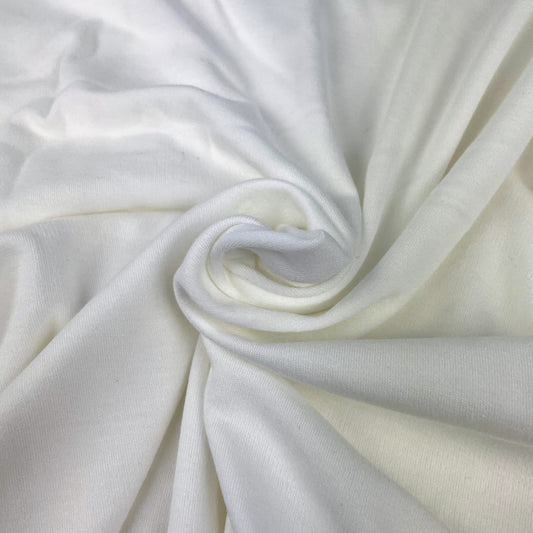 Bamboo Organic Cotton Interlock - Off White