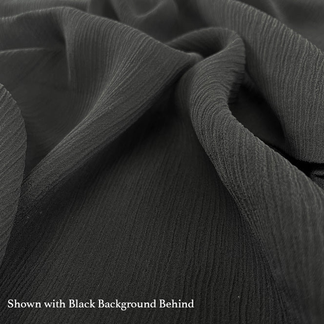 Mulberry Silk Charmeuse - Black - 19 Momme - Crepe Back Silk Satin 19mm