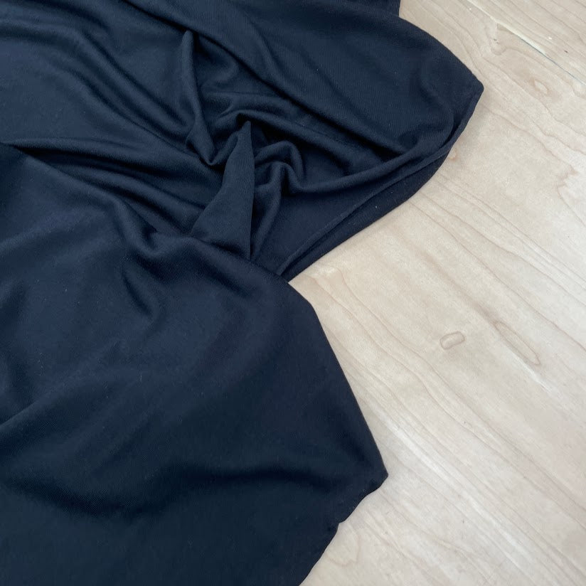 200gsm Heavier Superfine Merino - Black