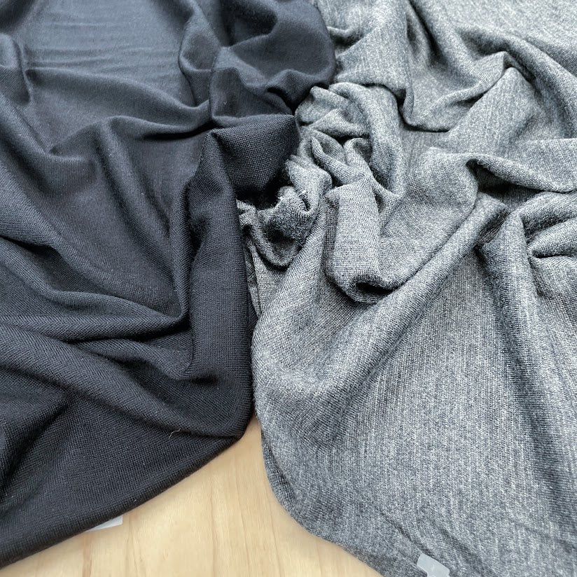 200gsm Heavier Superfine Merino - Black