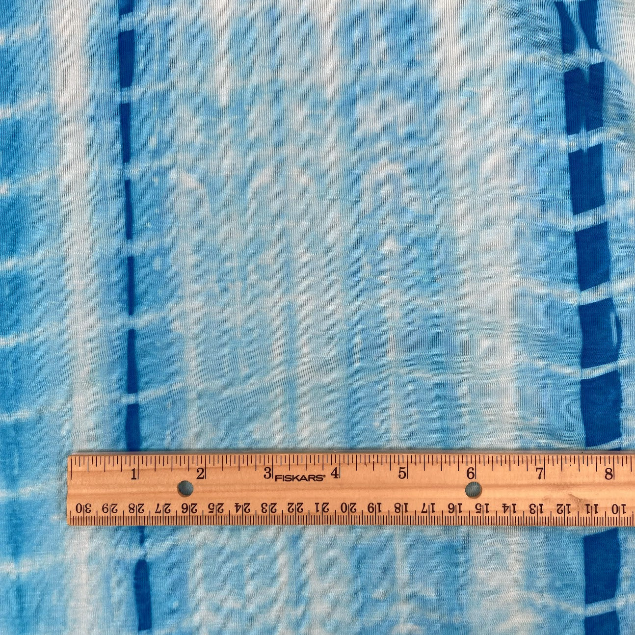 Bamboo Stretch Jersey Knit - Mykenos Shibori - Deadstock - 250gsm
