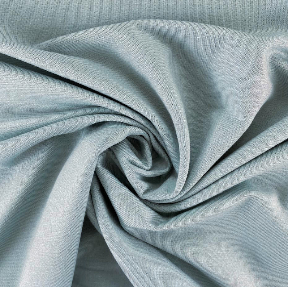 TENCEL™ Lyocell Organic Cotton French Terry - Green Mist