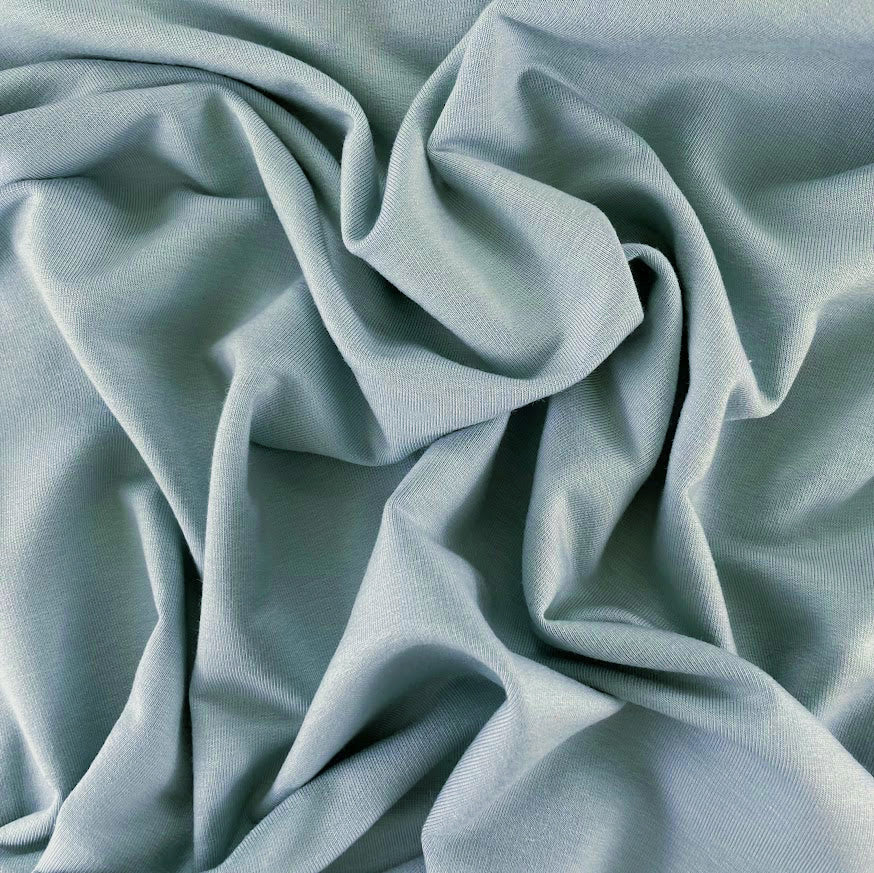 TENCEL™ Lyocell Organic Cotton French Terry - Green Mist