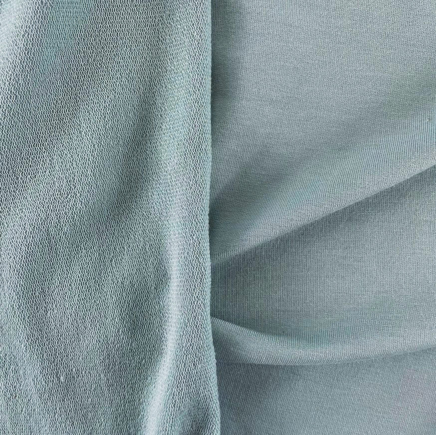 TENCEL™ Lyocell Organic Cotton French Terry - Green Mist