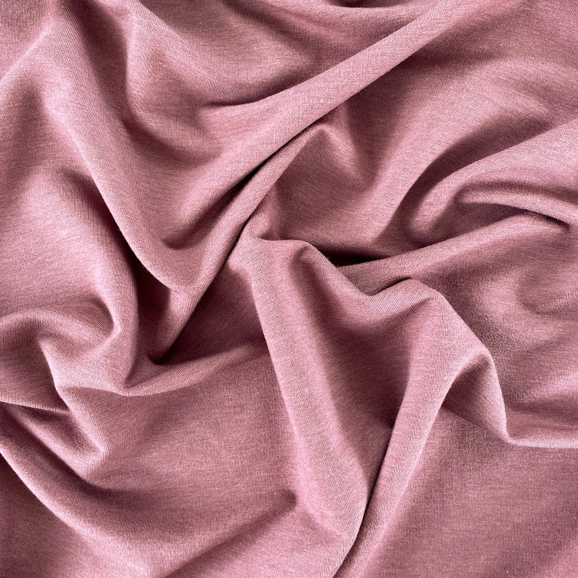 TENCEL™ Lyocell Organic Cotton French Terry - Rose Brown