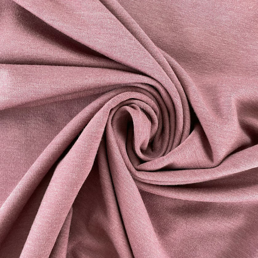 TENCEL™ Lyocell Organic Cotton French Terry - Rose Brown