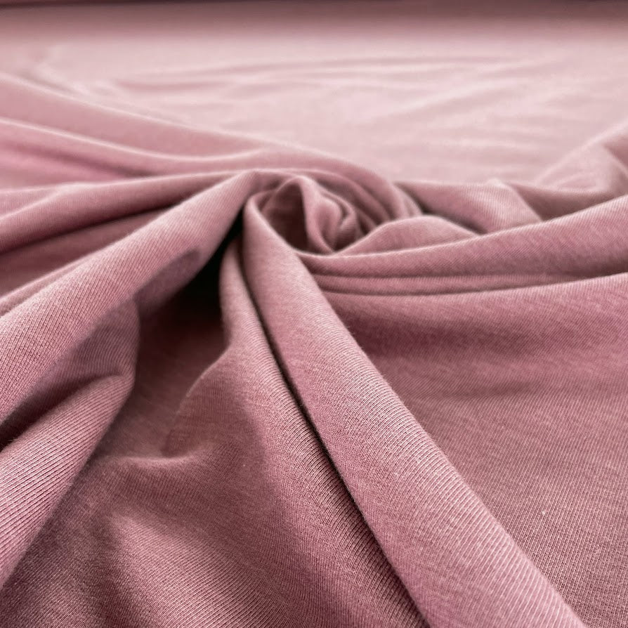 TENCEL™ Lyocell Organic Cotton French Terry - Rose Brown