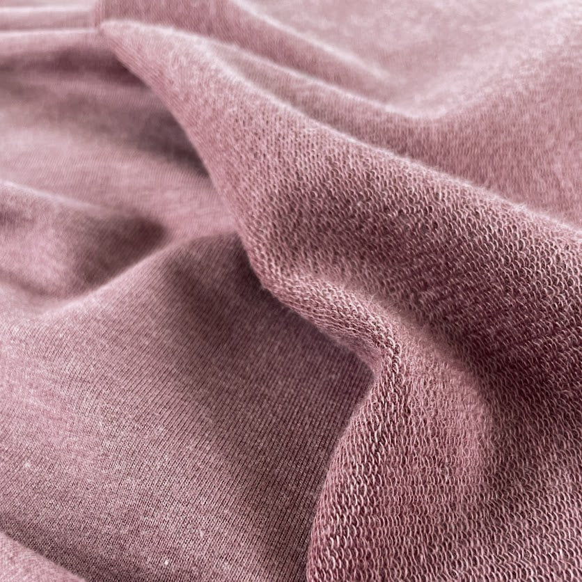 TENCEL™ Lyocell Organic Cotton French Terry - Rose Brown