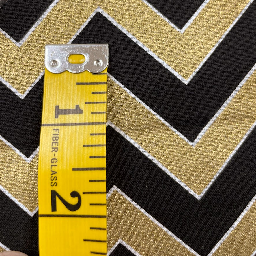 Mixology Luxe - Nightfall Chevron - Metallic Gold - Black