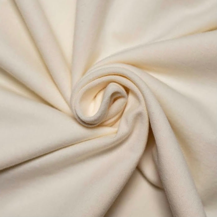 Bamboo/Cotton Stretch Jersey - Vanilla - Natural/Cream
