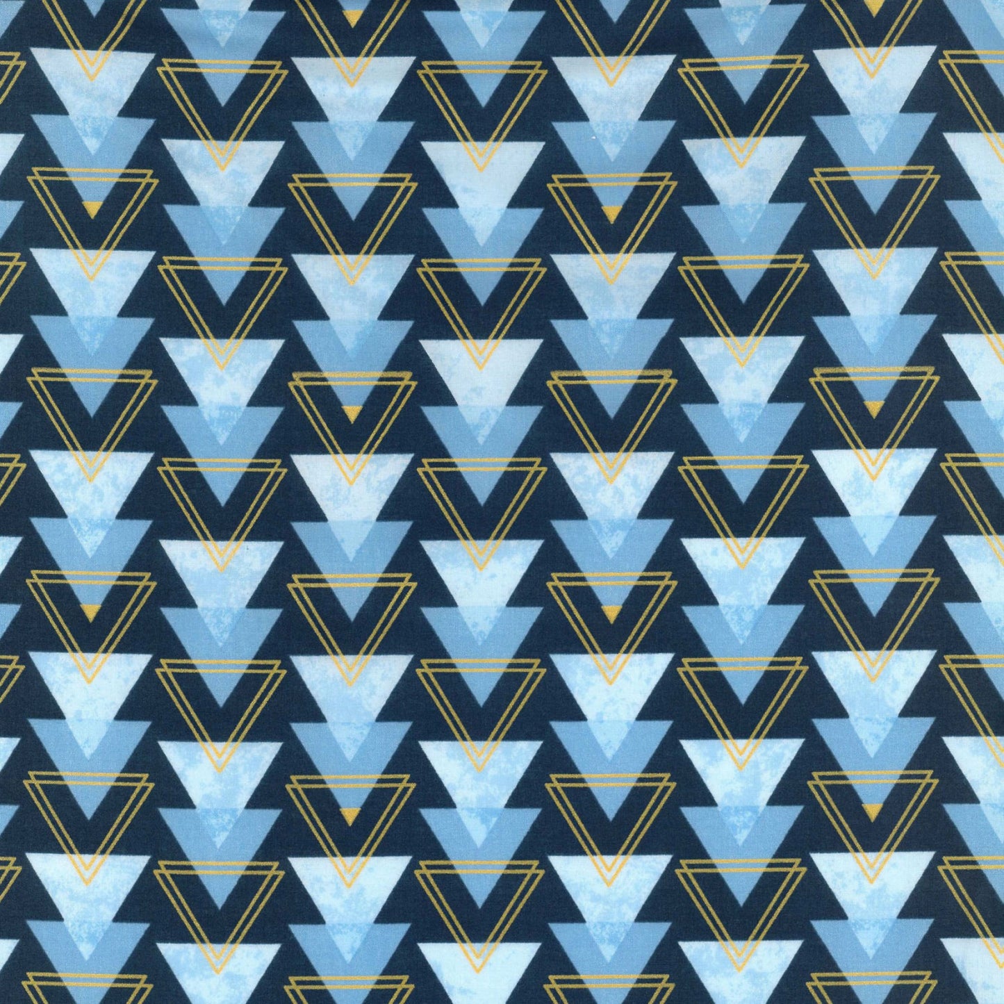 Colorful Stone - Triangle - Metallic Cotton Lawn