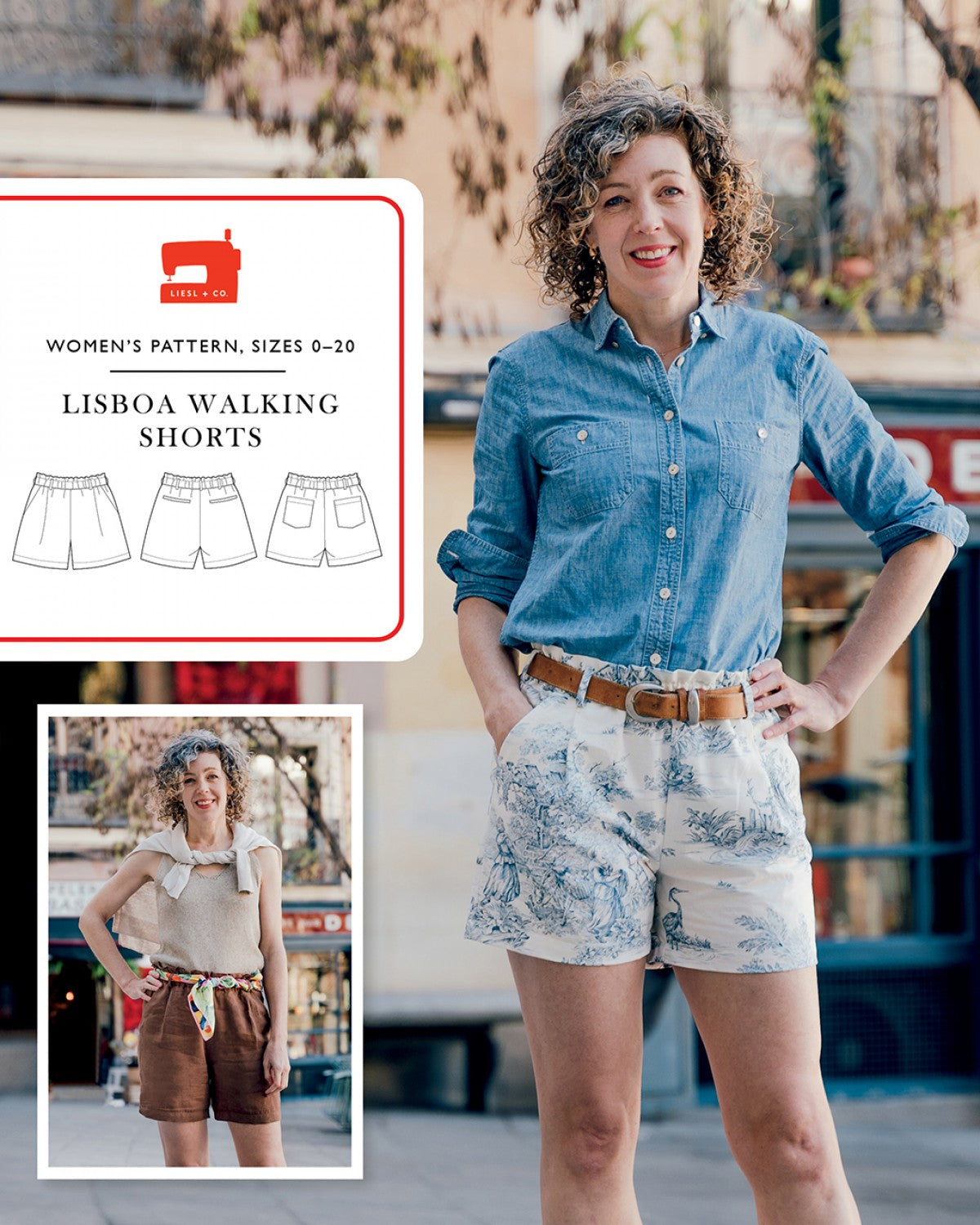 Liesl + Co - Lisboa Walking Short Sewing Pattern