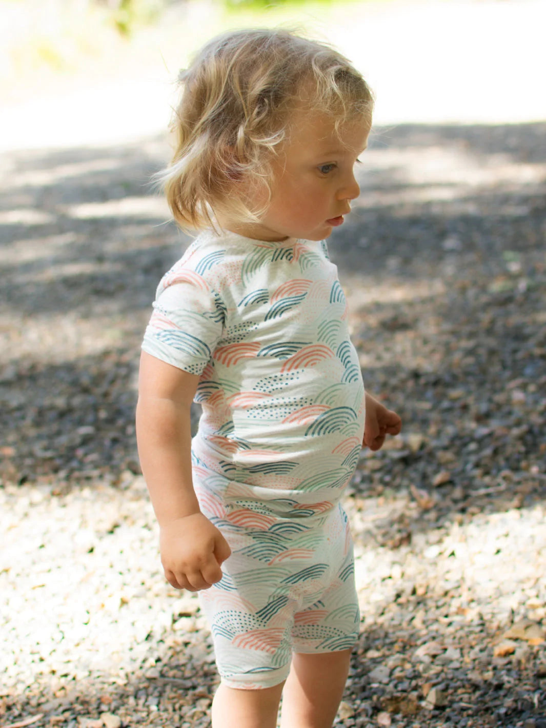 Bamboo Stretch Jersey Knit - Summer Breeze Print - Deadstock - 250gsm