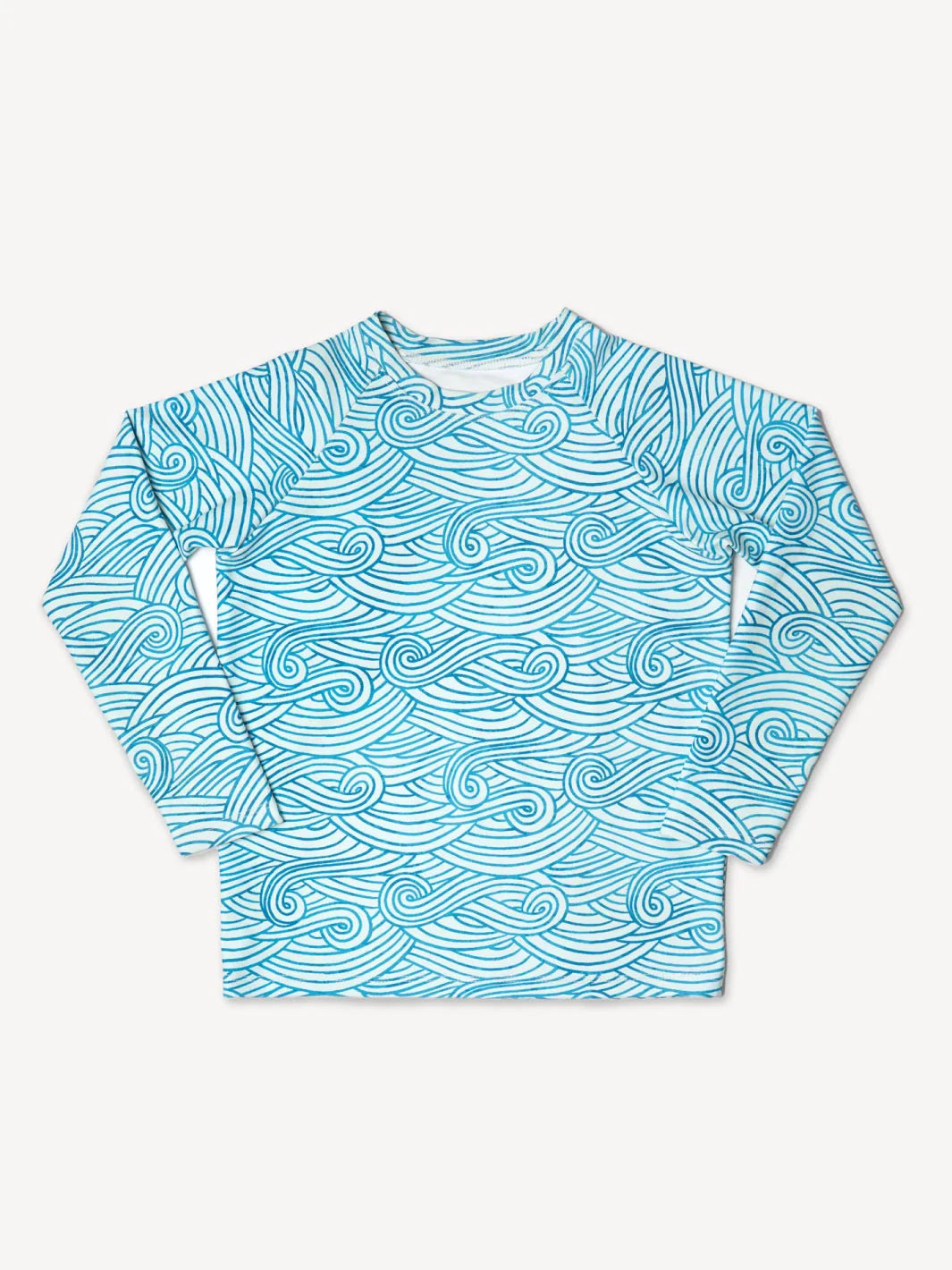 Swim Knit - UPF 50 - Blue Waves - Deadstock - 250gsm - Recycled Polyester