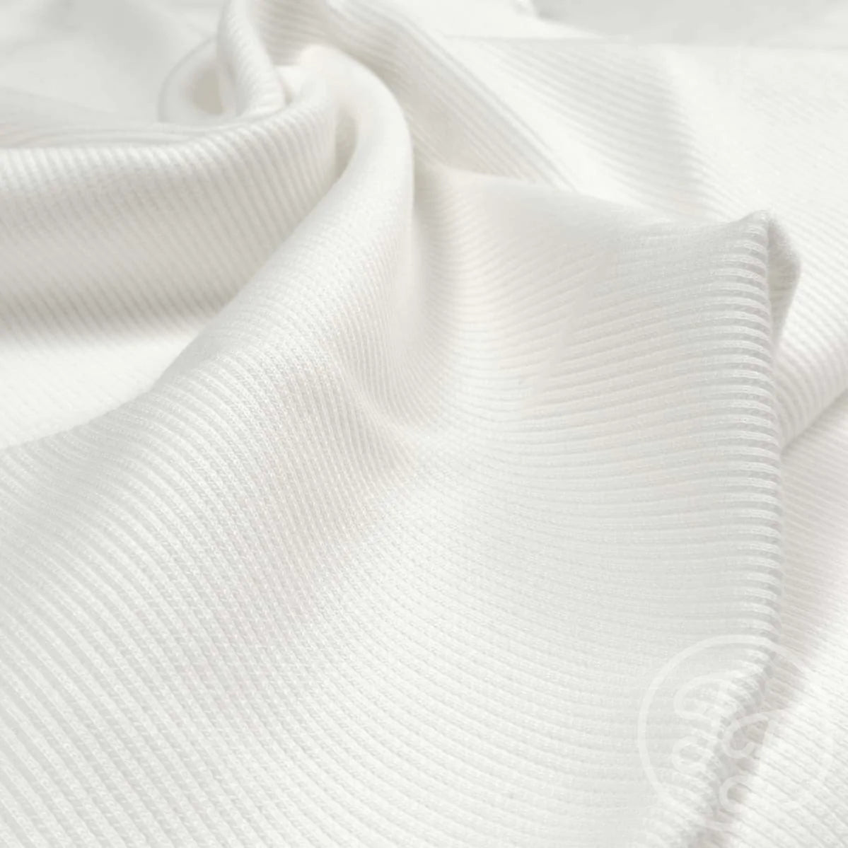 Off-White Uni Solid Cotton Rib Knit