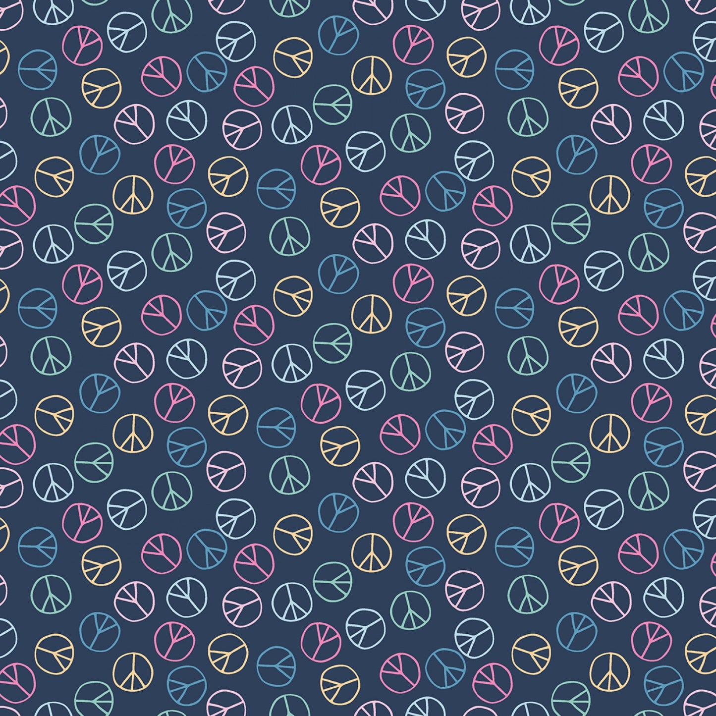 Chroma Basics Cotton Fabric - Peace - Blue