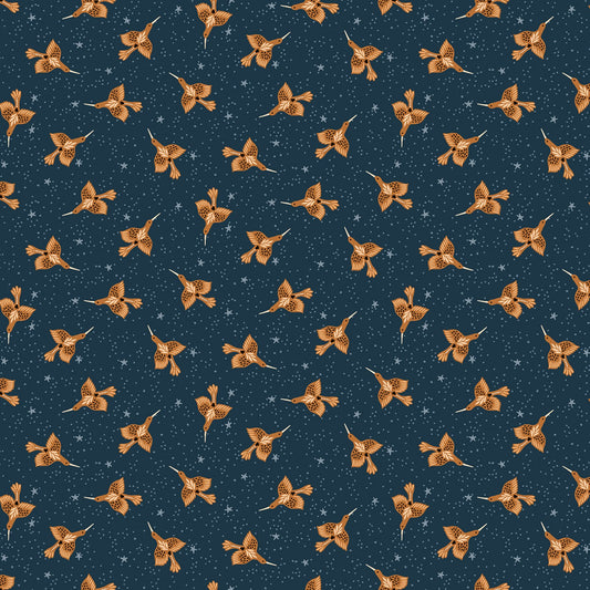So Fly - Xanadu - Peacock Blue - Cotton Fabric -