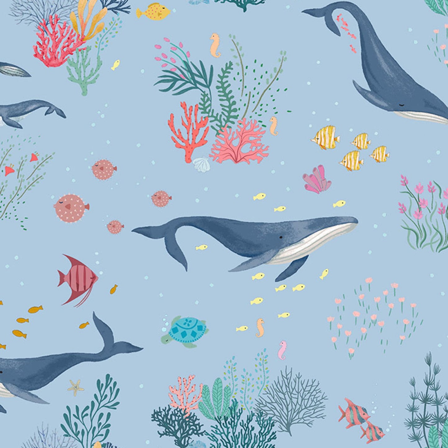 Marlin Whale Life - Turtles - Shell Yeah - Digital Print