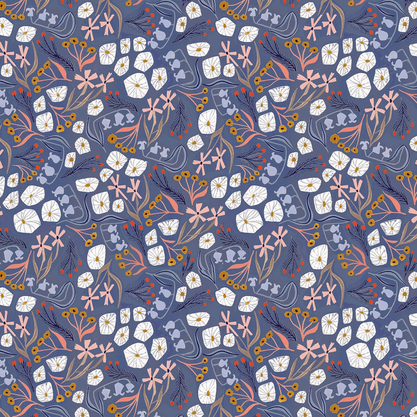Winter Floral in Moonlight - Wild Winter