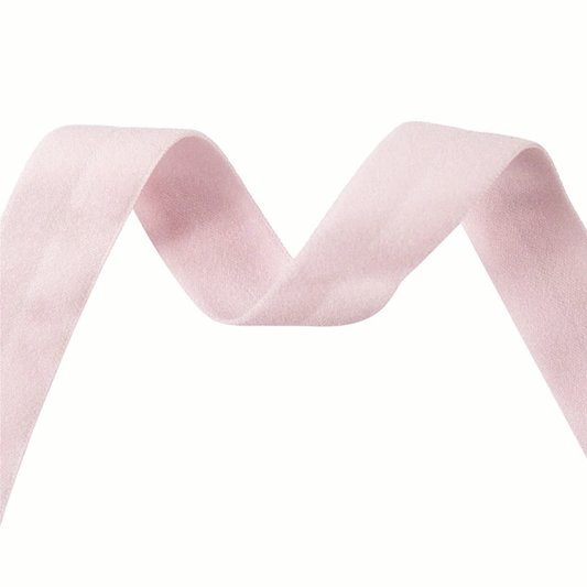 15mm (5/8") Matte Fold Over Elastic FOE - Pink