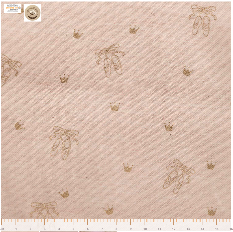 Ballerinas - Pink - Viyella Organic Cotton Twill