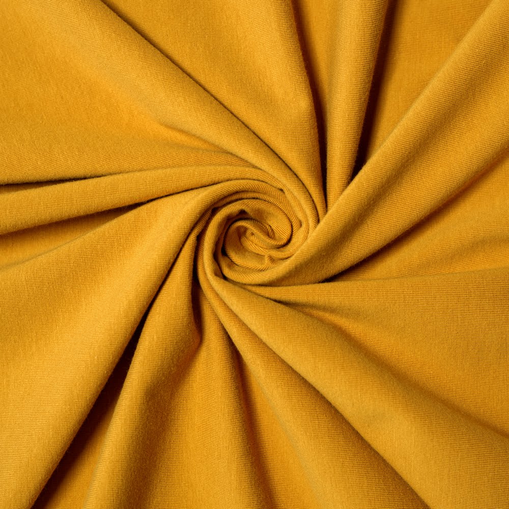Bamboo/Cotton Stretch Jersey - Mustard