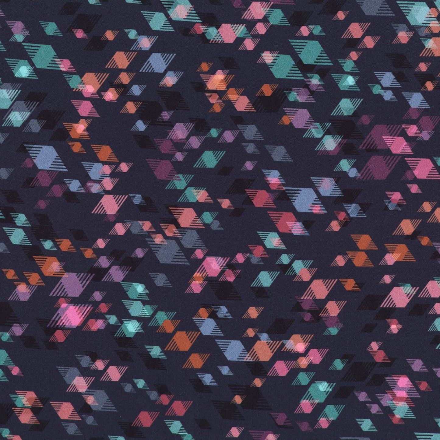 Wilshire - Diamonds - Night - Wishwell - Digital Print - Cotton Fabric