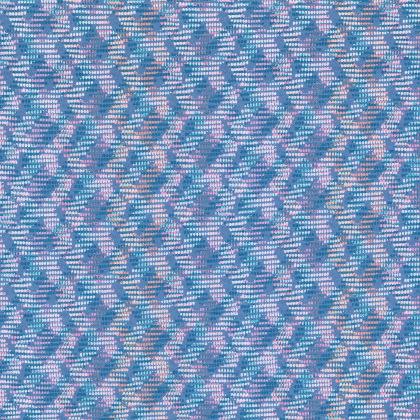 Wilshire - Diamonds - Periwinkle - Wishwell - Digital Print - Cotton Fabric