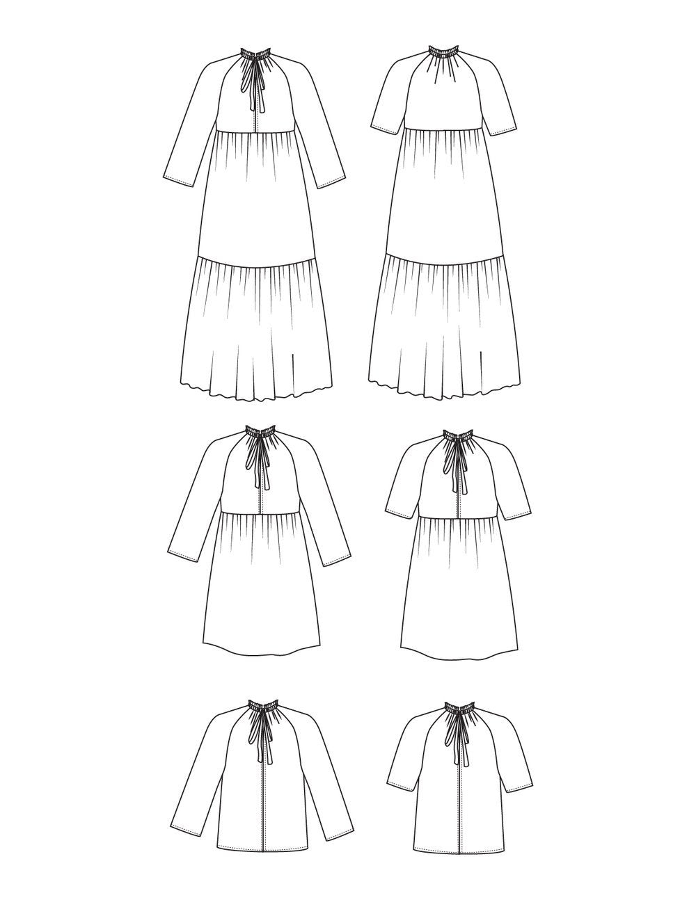 Wilder Gown Dress and Shirt Pattern - By Friday Pattern Co