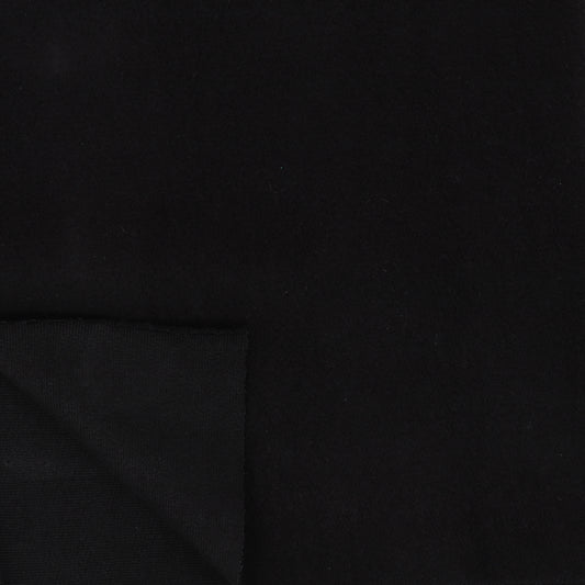 Bamboo Cotton Rib 2x2 Black