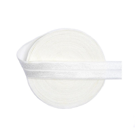 15mm (5/8") Fold Over Elastic FOE - White