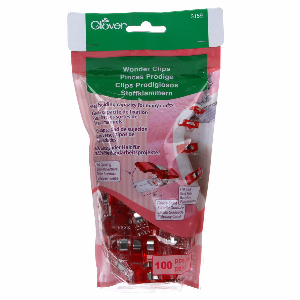 CLOVER - Wonder Clips - 100 Count 100Pcs