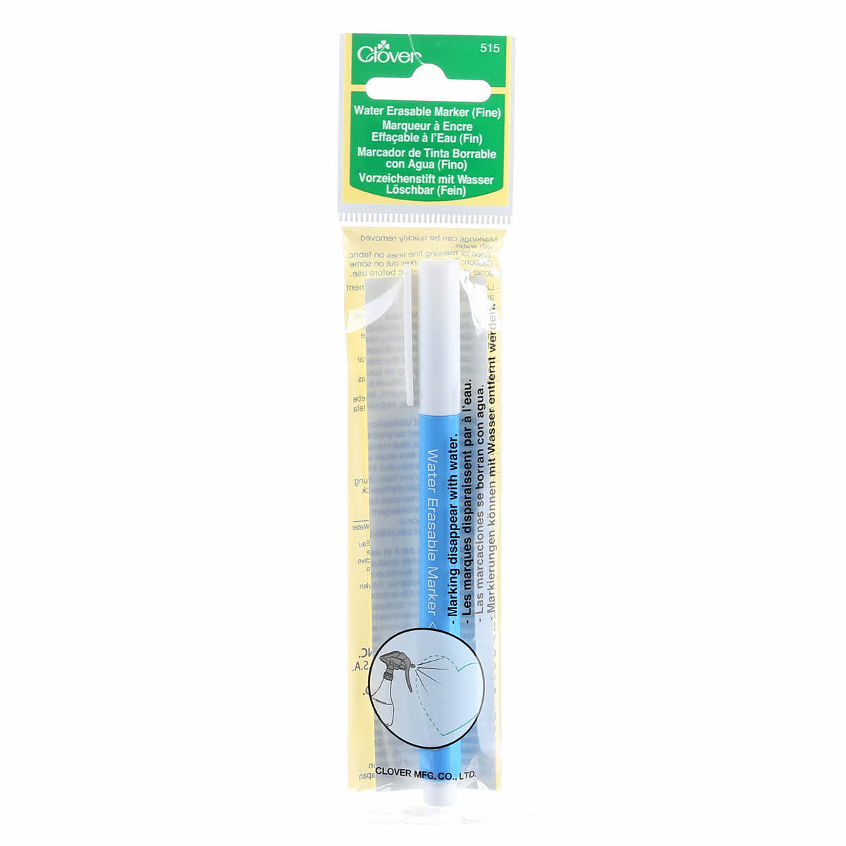 CLOVER 515 - Chacopen Water Soluble Fine Tip Marker - Blue