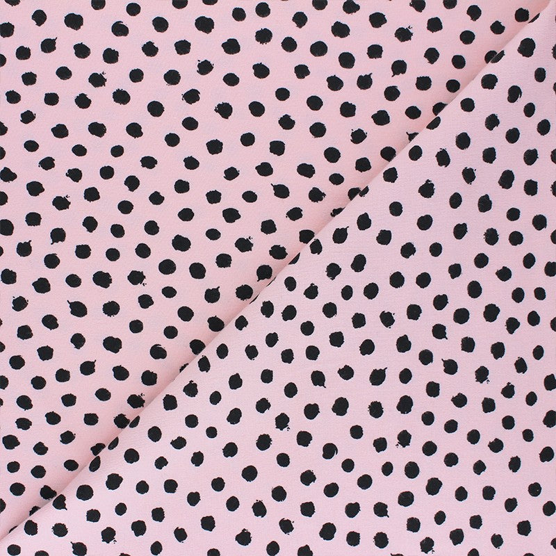 Dots - Pink - GOTS Certified Organic Cotton Jersey Knit