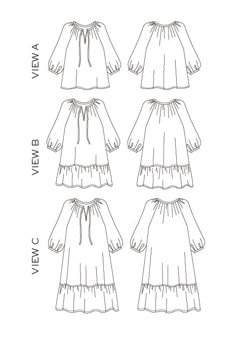 Roscoe Dress and Blouse - By True Bias Patterns