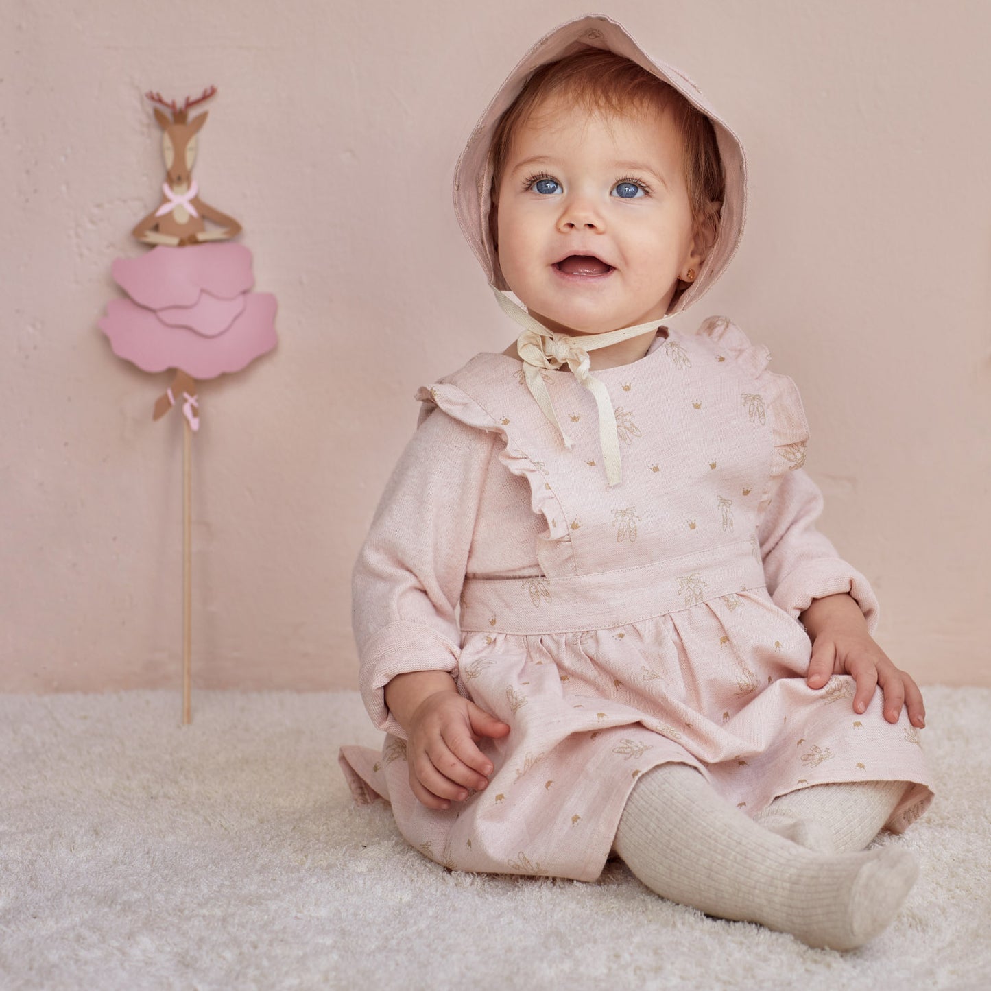 Ballerinas - Pink - Viyella Organic Cotton Twill