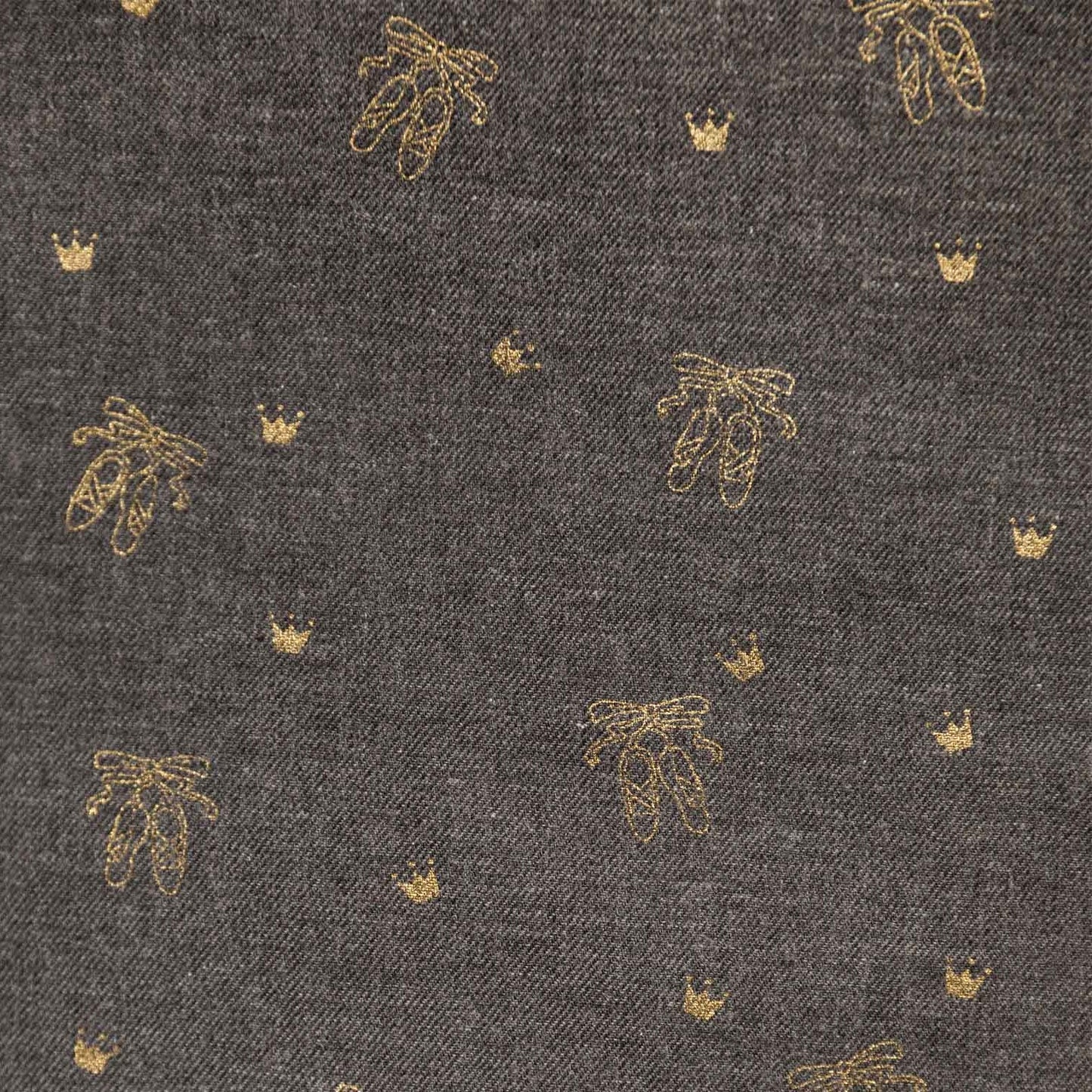 Ballerinas - Graphite Grey - Viyella Organic Cotton Twill