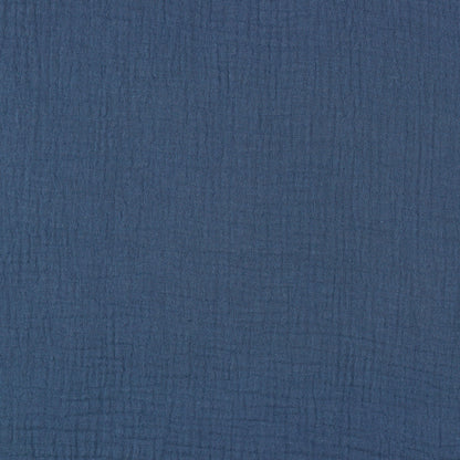 Double Gauze Fabric - Indigo Blue -  OEKO-TEX 100