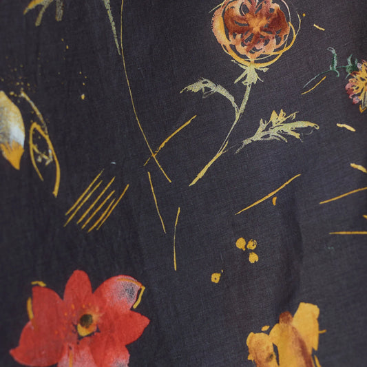 nani IRO - Hana no toki niwa - 1D - Linen Sheeting