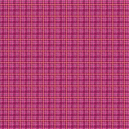 Warp & Weft Premium Cotton Yarn Dye - Plaid - Berry