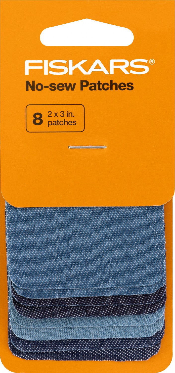 Fiskars - Denim Iron-on Patches 8pc