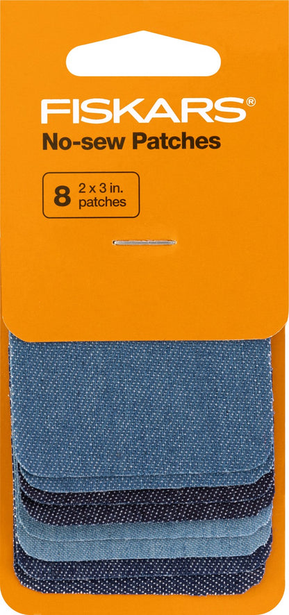 Fiskars - Denim Iron-on Patches 8pc
