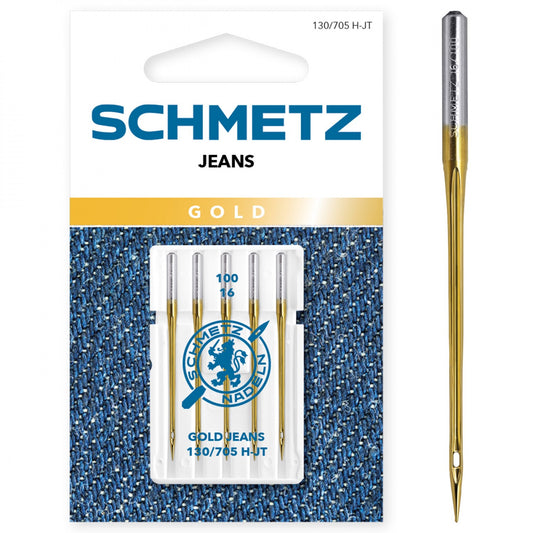 Schmetz #1861 Gold Jeans/Denim Sewing Needle Size 100/16