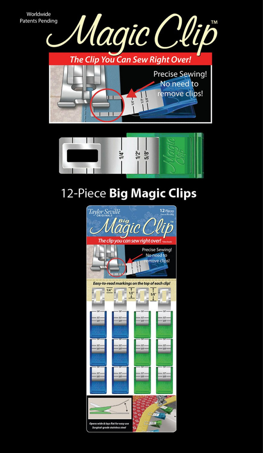 Magic Clip Big - 12pc