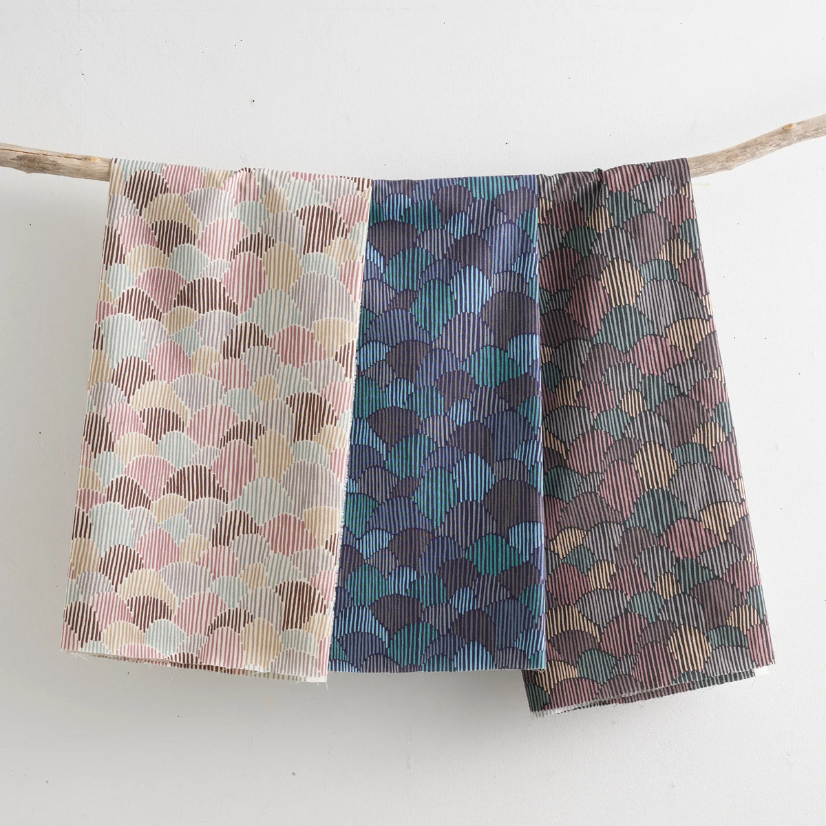 Pathway by Bookhou - Scallops - 3A - Cotton Linen Fabric